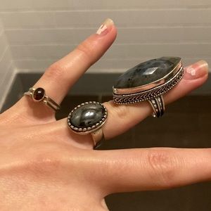 Lot of sterling rings